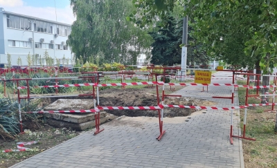 Устранение порыва магистральной тепловой сети по ул. Шевченко в г. Тирасполь