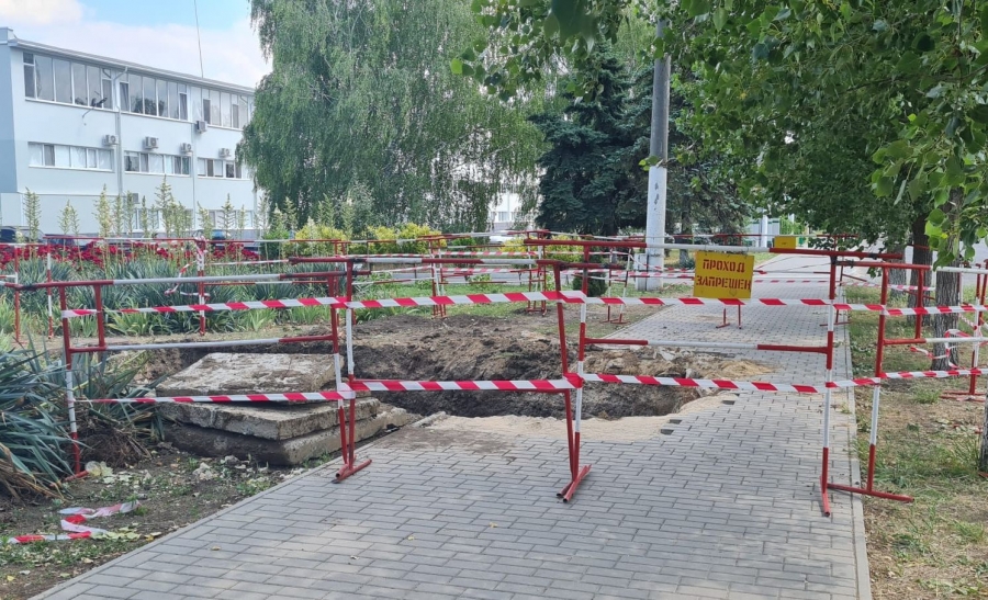 Устранение порыва магистральной тепловой сети по ул. Шевченко в г. Тирасполь