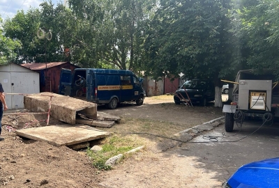 Устранение порыва тепловой сети по ул. Котовского,151 в г. Слободзея