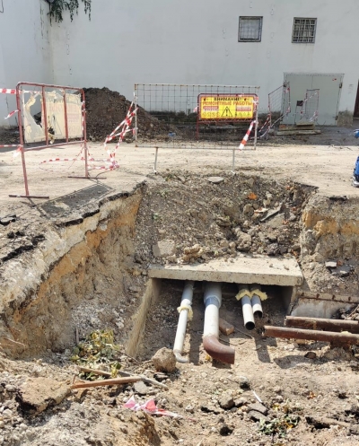 Замена участка внутриквартальной тепловой сети по ул. Кирова,112  в г. Рыбница