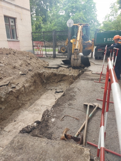 Капитальный ремонт участка распределительной тепловой сети к  по ул. К. Маркса в г. Тирасполь