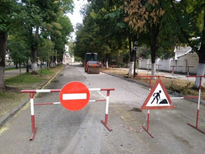 Восстановление асфальтобетонного покрытия дороги после ремонта тепловой сети по бул. Гагарина в г. Тирасполь