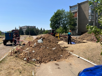 Замена тепловой сети по ул. Садовая,22 в п. Первомайск