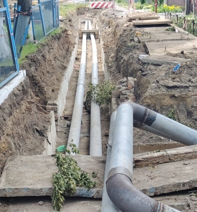 Капитальный ремонт магистральной тепловой сети в г. Рыбница