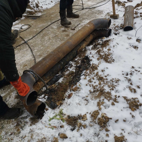 Устранение порывов тепловых сетей в г. Рыбница и г. Каменка