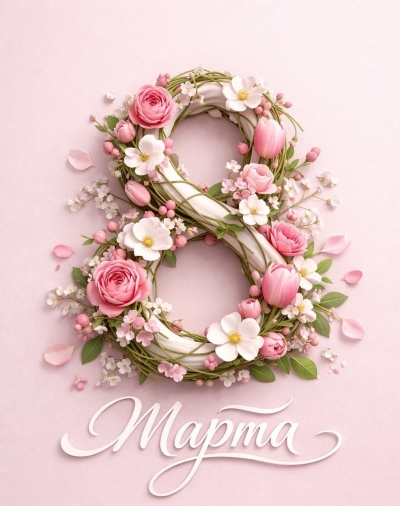 Поздравления с Международным женским днём &mdash; 8 Марта!