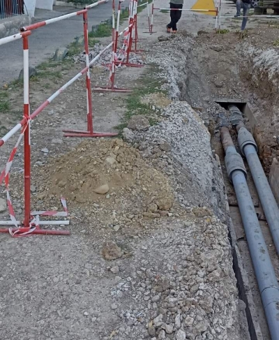 Устранение порыва распределительной  тепловой сети по ул. Ленина,3 в п. Новотираспольский